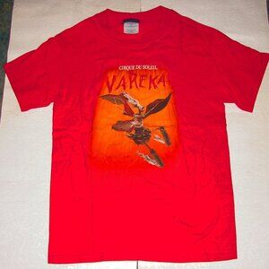 Vtg 2002 Cirque du Soleil Varekai T Shirt, Size Small, Unisex, Red, NOS NWOT